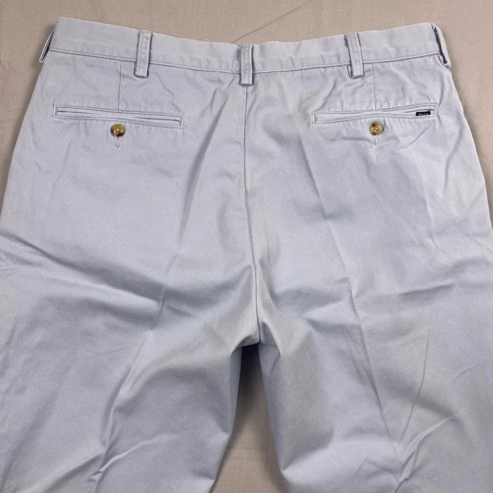 Polo Ralph Lauren Classic Fit Chino Pants Mens 36x34 Light Blue Cotton Casual